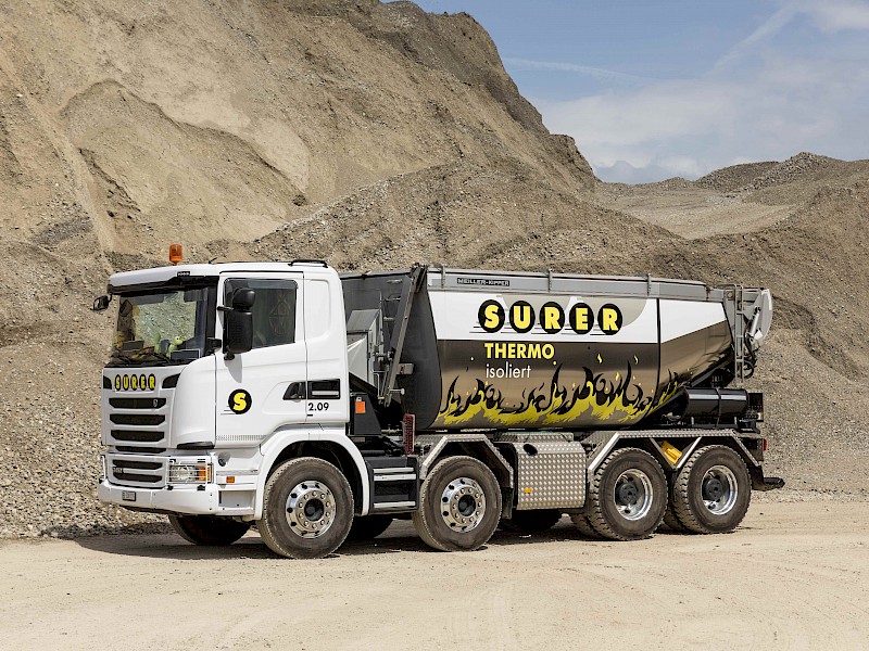 4-Achs Silo-Lastwagen